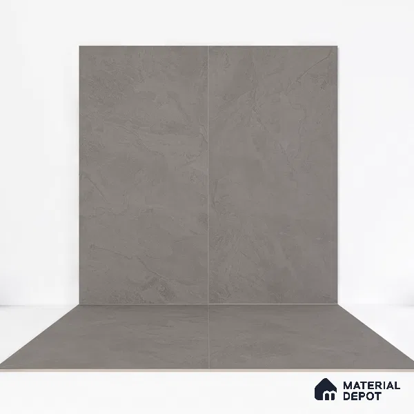 Punch Wall Tile TL 06268 C Colossus Graphite Monolith 4 ft x 2 ft Vitrified Punch Finish - 9 mm (Random Design 4) | Suitable for Living Room, Bedroom, Bathroom & Kitchen