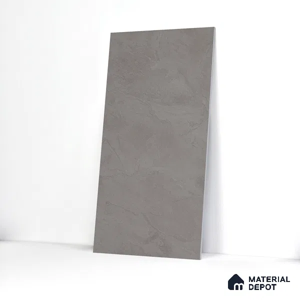 Punch Wall Tile TL 06268 C Colossus Graphite Monolith 4 ft x 2 ft Vitrified Punch Finish - 9 mm (Random Design 4) | Suitable for Living Room, Bedroom, Bathroom & Kitchen