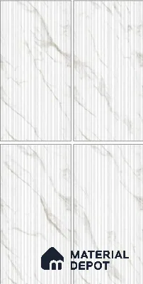Punch Wall Tile TL 06269 Zenith Carolina Elegance 4 ft x 2 ft Vitrified Punch Finish - 9 mm (Random Design 4) | Suitable for Living Room, Bedroom, Bathroom & Kitchen