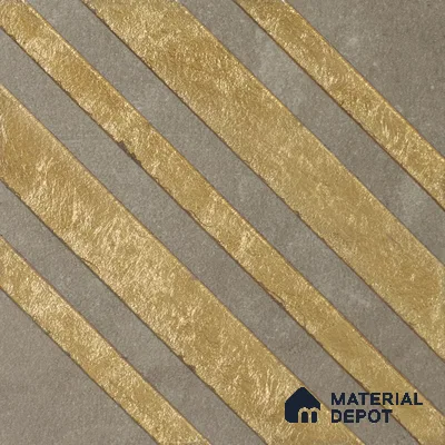 Punch Wall Handmade Tile TL 05874 Golden Apex 148 mm x 148 mm Vitrified - 9 mm | Random Mix Patterns | Suitable For Living Room, Bedroom, Kitchen
