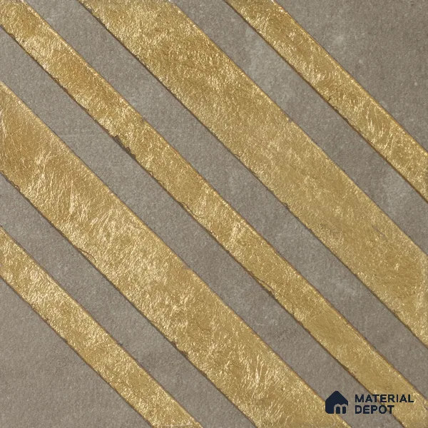 Punch Wall Handmade Tile TL 05874 Golden Apex 148 mm x 148 mm Vitrified - 9 mm | Random Mix Patterns | Suitable For Living Room, Bedroom, Kitchen