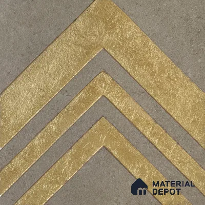 Punch Wall Handmade Tile TL 05874 Golden Apex 148 mm x 148 mm Vitrified - 9 mm | Random Mix Patterns | Suitable For Living Room, Bedroom, Kitchen