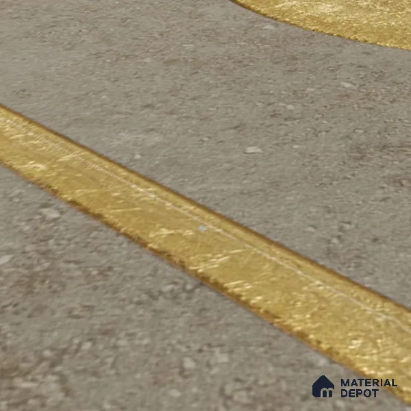 Punch Wall Handmade Tile TL 05874 Golden Apex 148 mm x 148 mm Vitrified - 9 mm | Random Mix Patterns | Suitable For Living Room, Bedroom, Kitchen