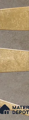 Punch Wall Handmade Tile TL 05873 Golden Stride 297 mm x 72 mm Vitrified - 9 mm | Random Mix Patterns | Suitable For Living Room, Bedroom, Kitchen