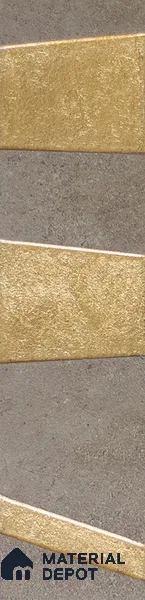 Punch Wall Handmade Tile TL 05873 Golden Stride 297 mm x 72 mm Vitrified - 9 mm | Random Mix Patterns | Suitable For Living Room, Bedroom, Kitchen