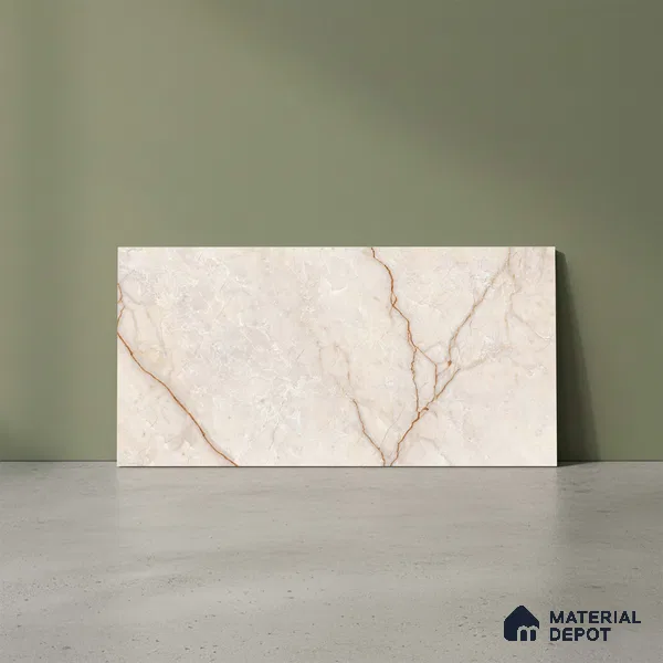 Marble Wall Tile TL 05990 B 6060 D Dark 2 ft x 1 ft Ceramic Matte Finish - 7.5 mm | Suitable For Kitchen, Bathroom (Sample)