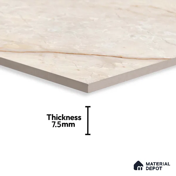 Marble Wall Tile TL 05990 B 6060 D Dark 2 ft x 1 ft Ceramic Matte Finish - 7.5 mm | Suitable For Kitchen, Bathroom (Sample)