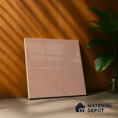 Punch Wall & Floor Tile TL 05633 B Tones Circlet Bhama 1 ft x 1 ft Ceramic Glossy Finish - 9 mm | Suitable for Living Room, Bedroom, Kitchen, Bathroom