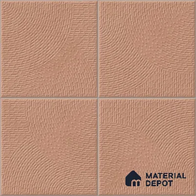 Punch Wall & Floor Tile TL 05633 B Tones Circlet Bhama 1 ft x 1 ft Ceramic Glossy Finish - 9 mm | Suitable for Living Room, Bedroom, Kitchen, Bathroom