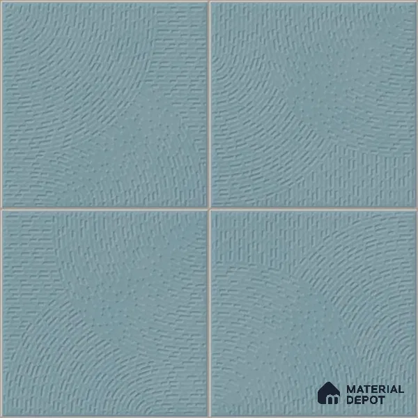 Punch Wall & Floor Tile TL 05633 D Tones Circlet Dusk 1 ft x 1 ft Ceramic Glossy Finish - 9 mm | Suitable for Living Room, Bedroom, Kitchen, Bathroom (Sample)