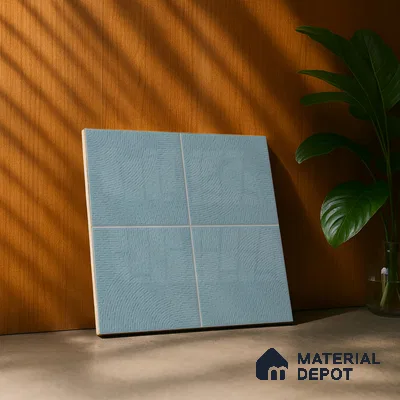 Punch Wall & Floor Tile TL 05633 D Tones Circlet Dusk 1 ft x 1 ft Ceramic Glossy Finish - 9 mm | Suitable for Living Room, Bedroom, Kitchen, Bathroom (Sample)