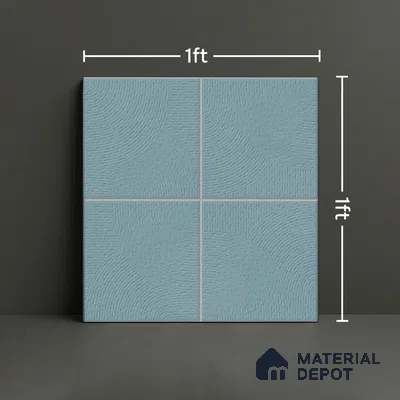 Punch Wall & Floor Tile TL 05633 D Tones Circlet Dusk 1 ft x 1 ft Ceramic Glossy Finish - 9 mm | Suitable for Living Room, Bedroom, Kitchen, Bathroom (Sample)