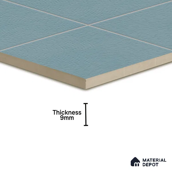 Punch Wall & Floor Tile TL 05633 D Tones Circlet Dusk 1 ft x 1 ft Ceramic Glossy Finish - 9 mm | Suitable for Living Room, Bedroom, Kitchen, Bathroom (Sample)