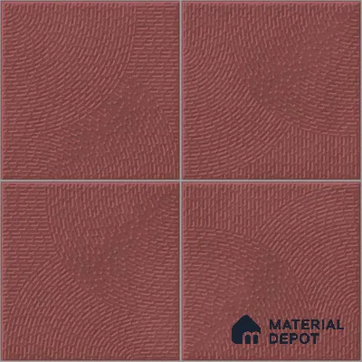 Punch Wall & Floor Tile TL 05633 E Tones Circlet Grape 1 ft x 1 ft Ceramic Glossy Finish - 9 mm | Suitable for Living Room, Bedroom, Kitchen, Bathroom