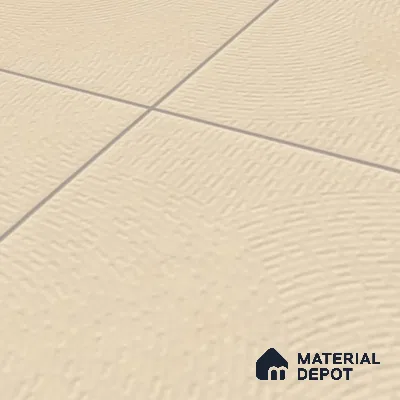 Punch Wall & Floor Tile TL 05633 Tones Circlet Ivory 1 ft x 1 ft Ceramic Glossy Finish - 9 mm | Suitable for Living Room, Bedroom, Kitchen, Bathroom