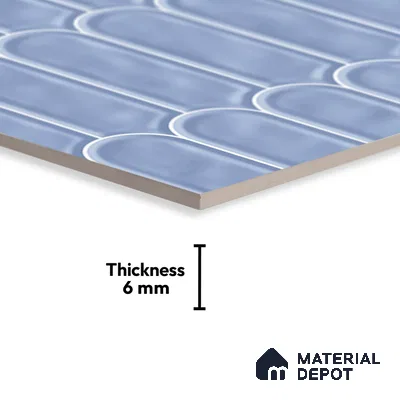 Budget Friendly Faux Subway Wall Tile Value For Money TL 00628 B  18 x 12 inch - Ceramic Glossy Finish -6 mm | Suitable for Kitchen & Bathroom