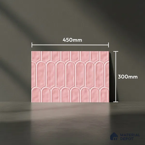 Budget Friendly Faux Subway Wall Tile Value For Money TL 00628 C  18 x 12 inch - Ceramic Glossy Finish -6 mm | Suitable for Kitchen & Bathroom