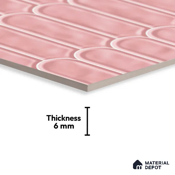 Budget Friendly Faux Subway Wall Tile Value For Money TL 00628 C  18 x 12 inch - Ceramic Glossy Finish -6 mm | Suitable for Kitchen & Bathroom