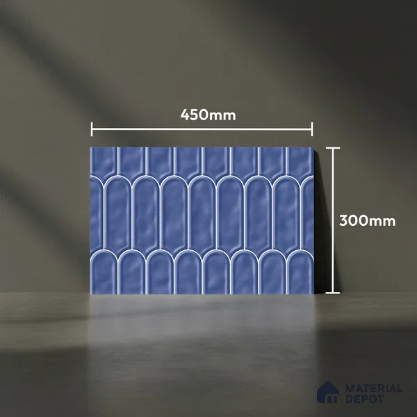 Budget Friendly Faux Subway Wall Tile Value For Money TL 00628 D 18 x 12 inch - Ceramic Glossy Finish -6 mm | Suitable for Kitchen & Bathroom