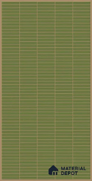 Faux Subway Wall Tile TL 06499 B Kitkat Green 4 ft x 2 ft Vitrified Glossy Finish - 9 mm | Suitable for Kitchen, Bathroom & Dining Area
