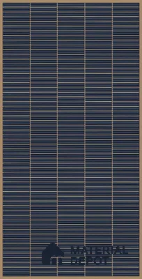 Faux Subway Wall Tile TL 06499 C Kitkat Cobalt Blue 4 ft x 2 ft Vitrified Glossy Finish - 9 mm | Suitable for Kitchen, Bathroom & Dining Area (Sample)