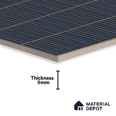 Faux Subway Wall Tile TL 06499 C Kitkat Cobalt Blue 4 ft x 2 ft Vitrified Glossy Finish - 9 mm | Suitable for Kitchen, Bathroom & Dining Area (Sample)