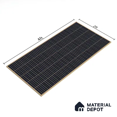 Faux Subway Wall Tile TL 06499 D Kitkat Black 4 ft x 2 ft Vitrified Glossy Finish - 9 mm | Suitable for Kitchen, Bathroom & Dining Area (Sample)