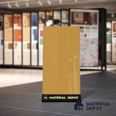 Faux Subway Wall Tile TL 06499 E Kitkat Yellow 4 ft x 2 ft Vitrified Glossy Finish - 9 mm | Suitable for Kitchen, Bathroom & Dining Area