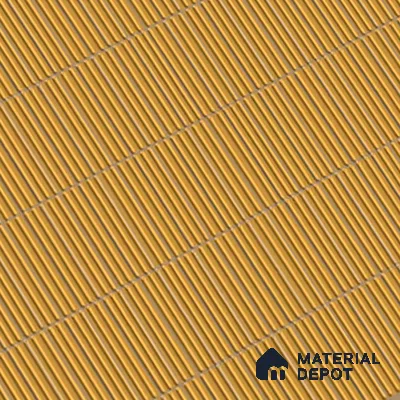 Faux Subway Wall Tile TL 06499 E Kitkat Yellow 4 ft x 2 ft Vitrified Glossy Finish - 9 mm | Suitable for Kitchen, Bathroom & Dining Area