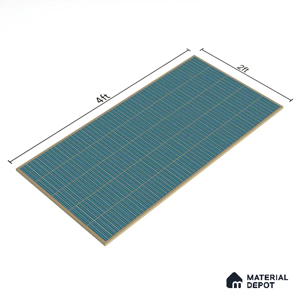 Faux Subway Wall Tile TL 06499 G Kitkat Sky 4 ft x 2 ft Vitrified Glossy Finish - 9 mm | Suitable for Kitchen, Bathroom & Dining Area
