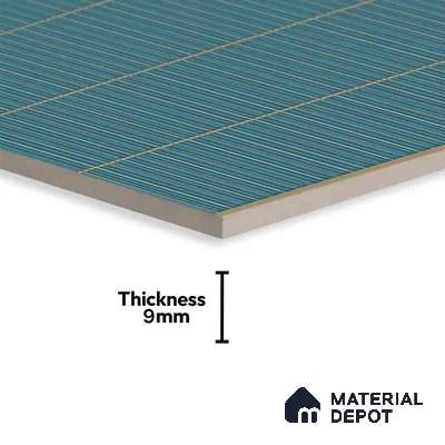 Faux Subway Wall Tile TL 06499 G Kitkat Sky 4 ft x 2 ft Vitrified Glossy Finish - 9 mm | Suitable for Kitchen, Bathroom & Dining Area