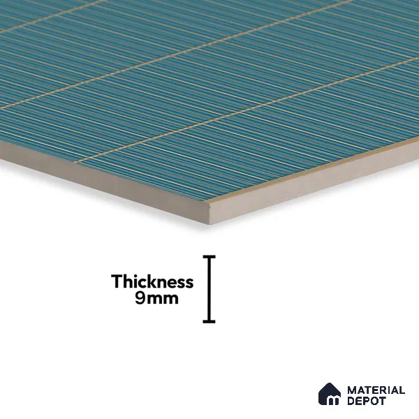 Faux Subway Wall Tile TL 06499 G Kitkat Sky 4 ft x 2 ft Vitrified Glossy Finish - 9 mm | Suitable for Kitchen, Bathroom & Dining Area