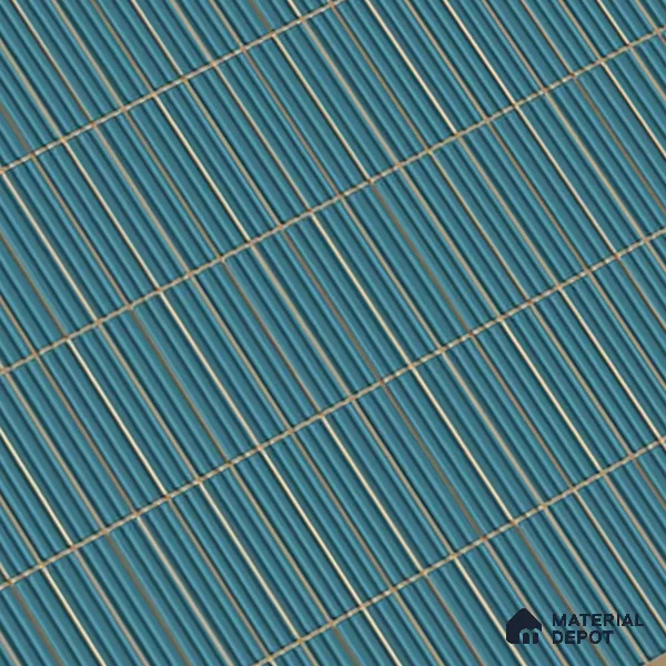 Faux Subway Wall Tile TL 06499 G Kitkat Sky 4 ft x 2 ft Vitrified Glossy Finish - 9 mm | Suitable for Kitchen, Bathroom & Dining Area