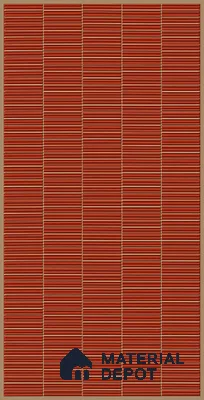 Faux Subway Wall Tile TL 06499 H Kitkat Red 4 ft x 2 ft Vitrified Glossy Finish - 9 mm | Suitable for Kitchen, Bathroom & Dining Area (Sample)