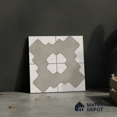 Parking Floor Tile TL 03387 B Puzzle Beige 16 x 16 inch Matte Finish Anti Slip Vitrified Tile - 12 mm | Pattern Alignment May Vary | 2-3 mm Spacer is Mandatory