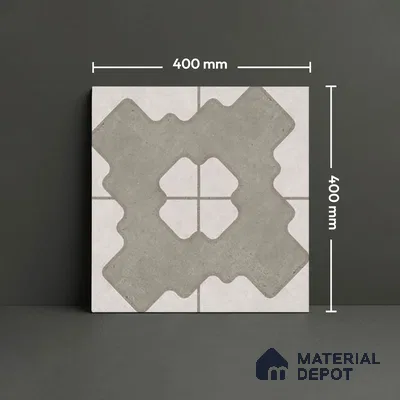 Parking Floor Tile TL 03387 B Puzzle Beige 16 x 16 inch Matte Finish Anti Slip Vitrified Tile - 12 mm | Pattern Alignment May Vary | 2-3 mm Spacer is Mandatory
