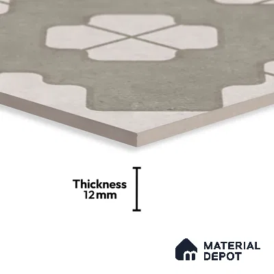 Parking Floor Tile TL 03387 B Puzzle Beige 16 x 16 inch Matte Finish Anti Slip Vitrified Tile - 12 mm | Pattern Alignment May Vary | 2-3 mm Spacer is Mandatory