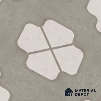 Parking Floor Tile TL 03387 B Puzzle Beige 16 x 16 inch Matte Finish Anti Slip Vitrified Tile - 12 mm | Pattern Alignment May Vary | 2-3 mm Spacer is Mandatory
