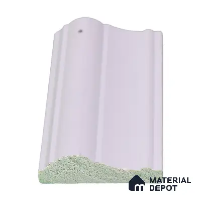 Paintable DIY Finished PVC / Charcoal Designer Wainscot French Wall Moulding Design 1 Crystalon PM 00283 | 8 ft x 65 mm x 18 mm | Nail & Adhesive Installation