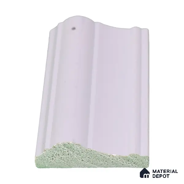 Paintable DIY Finished PVC / Charcoal Designer Wainscot French Wall Moulding Design 1 Crystalon PM 00283 | 8 ft x 65 mm x 18 mm | Nail & Adhesive Installation