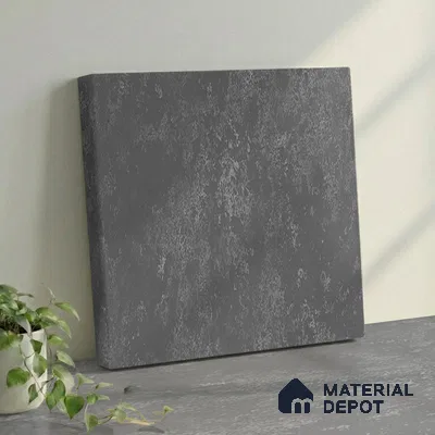 Belina Quartz QR 00001 Graphite Mist Viola Series 10.75 ft x 5.42 ft Quartz - 20 mm | 7 Years Warranty | Suitable for Kitchen, Restaurant, Counter Tops, Dining, Reception, office