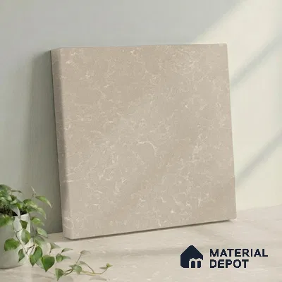 Belina Quartz QR 00011 B Sandstone Mist Viola Series 10.75 ft x 2.71 ft Quartz - 20 mm | 7 Years Warranty | Suitable for Kitchen, Restaurant, Counter Tops, Dining, Reception, office