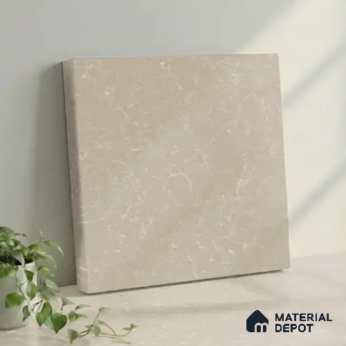 Belina Quartz QR 00011 B Sandstone Mist Viola Series 10.75 ft x 2.71 ft Quartz - 20 mm | 7 Years Warranty | Suitable for Kitchen, Restaurant, Counter Tops, Dining, Reception, office