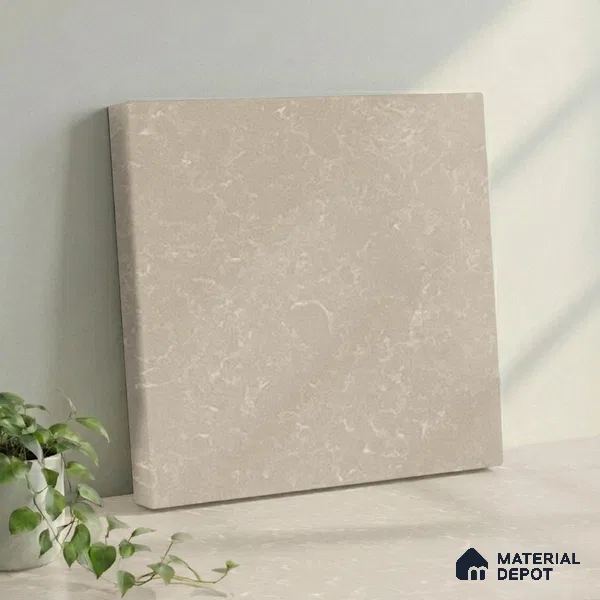 Belina Quartz QR 00011 B Sandstone Mist Viola Series 10.75 ft x 2.71 ft Quartz - 20 mm | 7 Years Warranty | Suitable for Kitchen, Restaurant, Counter Tops, Dining, Reception, office