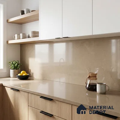 Belina Quartz QR 00013 Copper Umber Viola Series 10 ft x 4.75 ft Quartz - 20 mm | 7 Years Warranty | Suitable for Kitchen, Restaurant, Counter Tops, Dining, Reception, office