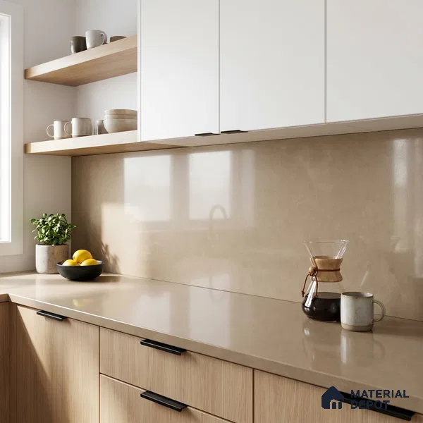 Belina Quartz QR 00013 Copper Umber Viola Series 10 ft x 4.75 ft Quartz - 20 mm | 7 Years Warranty | Suitable for Kitchen, Restaurant, Counter Tops, Dining, Reception, office