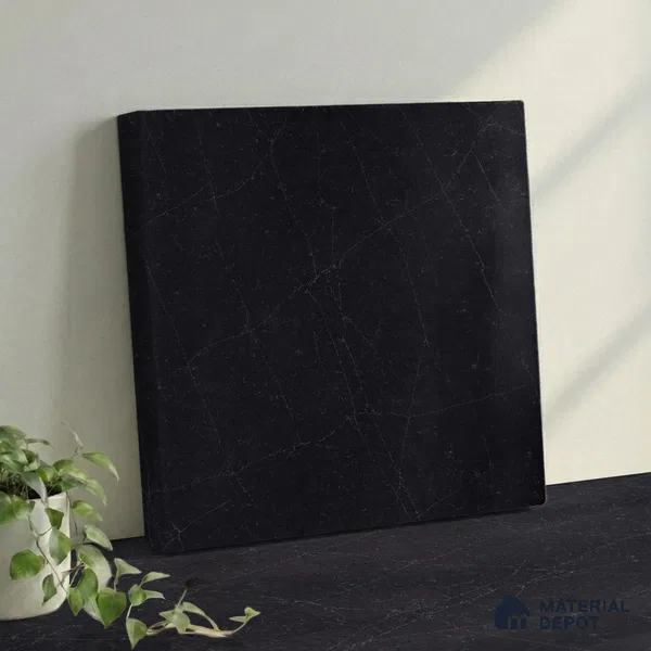 Belina Quartz QR 00016 Noir Astral Regalia Series 11.42 ft x 6.58 ft Quartz - 20 mm | 10 Years Warranty | Suitable for Kitchen, Restaurant, Counter Tops, Dining, Reception, office