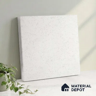 Belina Quartz QR 00047 Frosted Petal Regalia Series 11.42 ft x 6.58 ft Quartz - 20 mm | 10 Years Warranty | Suitable for Kitchen, Restaurant, Counter Tops, Dining, Reception, office