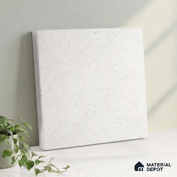 Belina Quartz QR 00047 Frosted Petal Regalia Series 11.42 ft x 6.58 ft Quartz - 20 mm | 10 Years Warranty | Suitable for Kitchen, Restaurant, Counter Tops, Dining, Reception, office