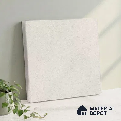 Belina Quartz QR 00048 Ivory Whisper Regalia Series 11.42 ft x 6.58 ft Quartz - 20 mm | 10 Years Warranty | Suitable for Kitchen, Restaurant, Counter Tops, Dining, Reception, office